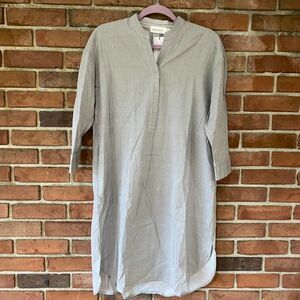 Mer Sea Essential Shirt Dress Gray Small/Medium